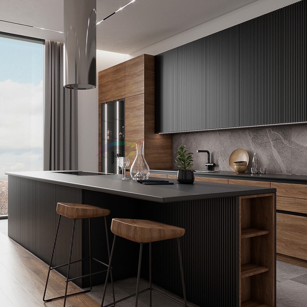 Selling Modern Hot Design Lacquer Kitchen Cabinet Metallic